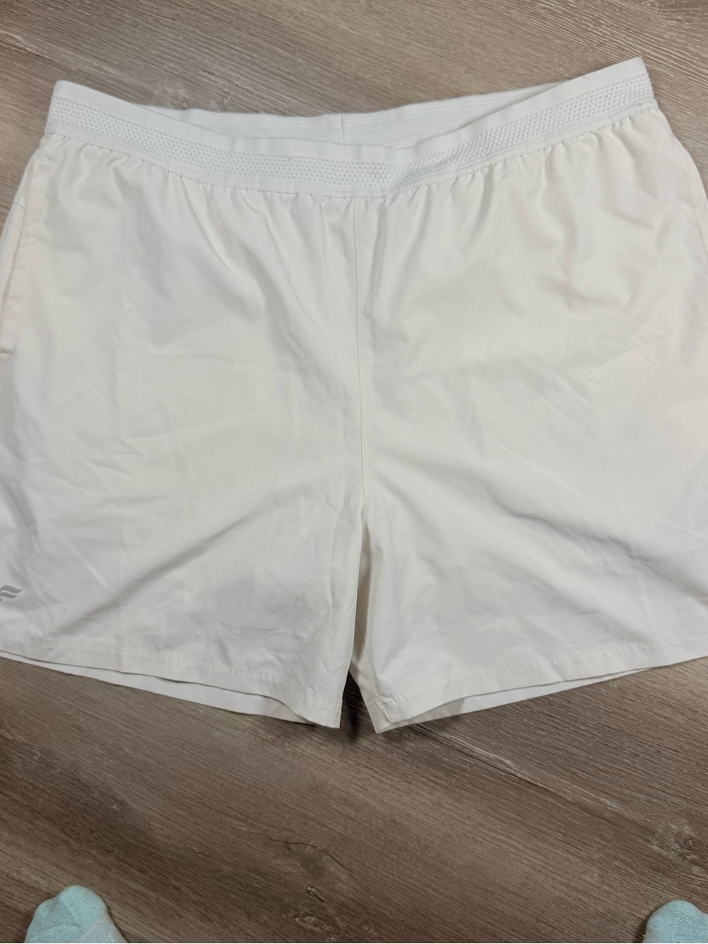 Fabletics Men's White Athletic Shorts
